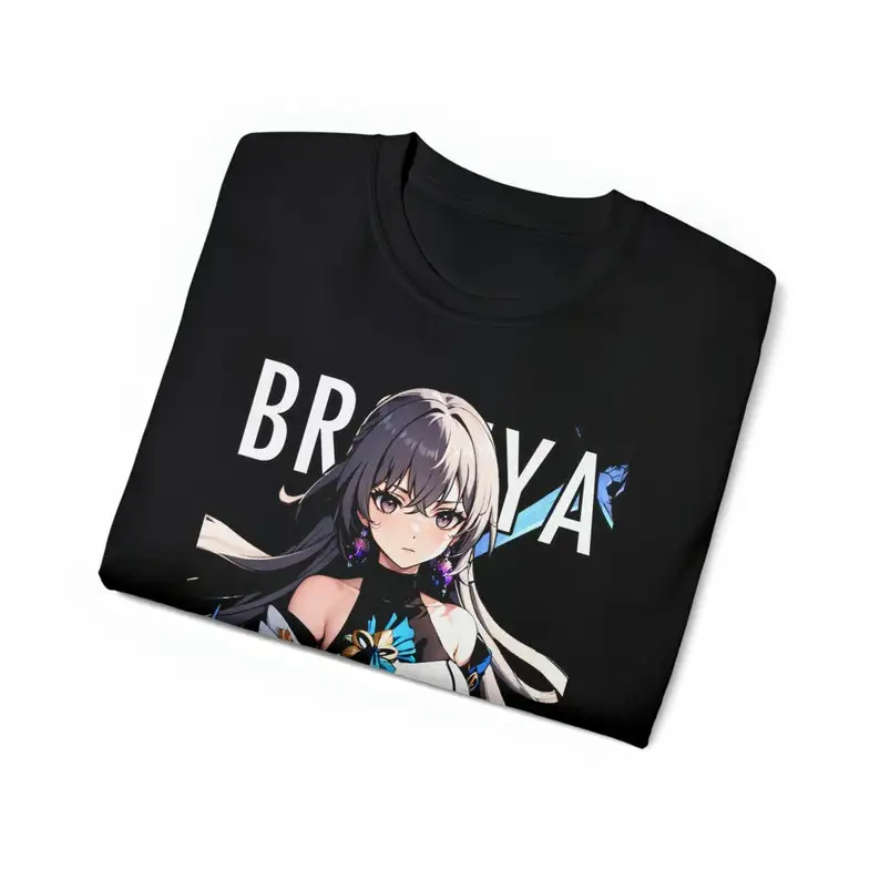 Фото Хлопковая футболка унисекс с веером Bronya honkai star rail №5