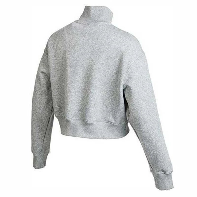 Фото Новое оригинальное поступление, женские пуловеры NIKE AS W NSW PHNX FLC QZ CROP, спортивная одежда №2