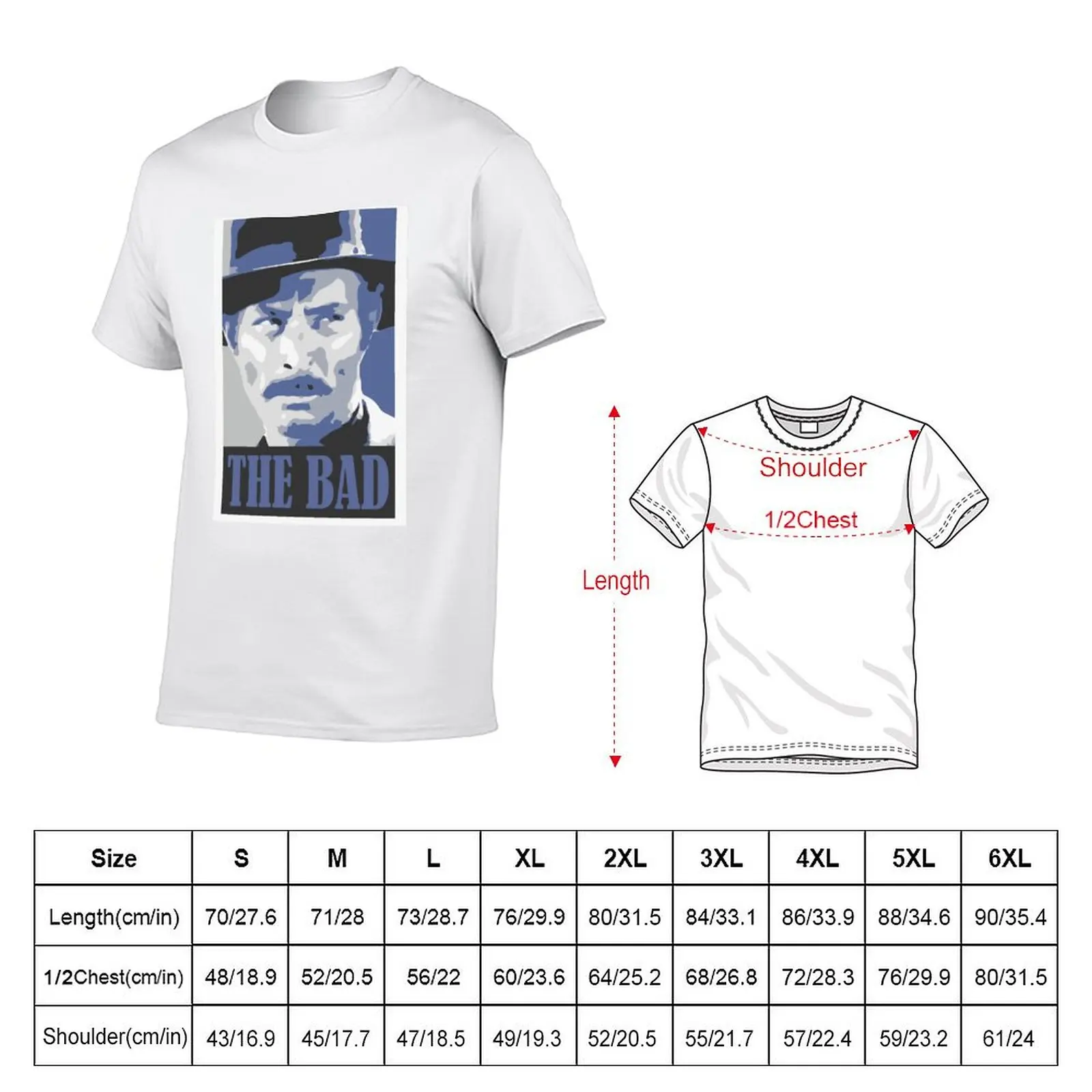 Футболка Lee Van Cleef THE BAD, Lee Van Cleef, мужская футболка с рисунком, незаменимая футболка, футболка (art.: 3920d1e586bea) - 3920d1e586bea