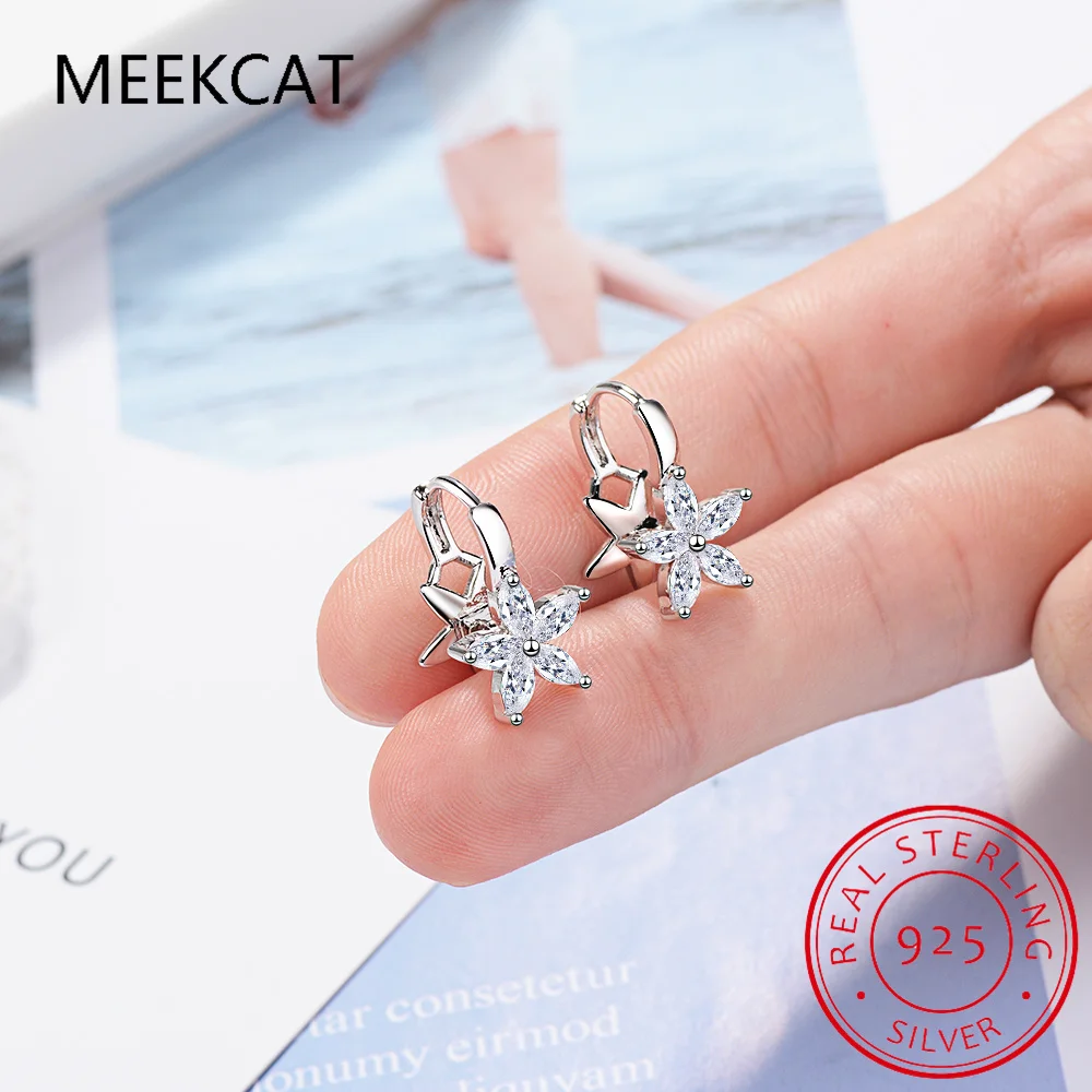 Серьги-кольца женские из серебра 925 пробы, 3 мм