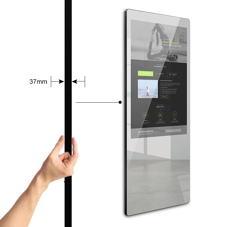 Vercon Gym Smart Mirror Android System Magic Technology Зеркала для фитнеса с программным обеспечением для управления здоровьем