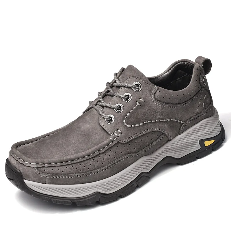 Sepatu Pria Kulit Asli Berenda Merek Kasual Sepatu Flat Pria Luar Ruangan Formal официальный Sepatu Kasual Pria Sepatu 558rt
