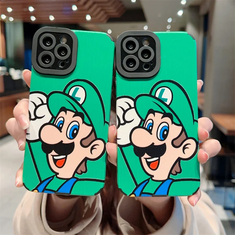 Фото Bandai Marios чехлы для телефонов iPhone 14 15 pro max 11 12 13pro 14plus Защита камеры Мягкая задняя крышка Funda №5