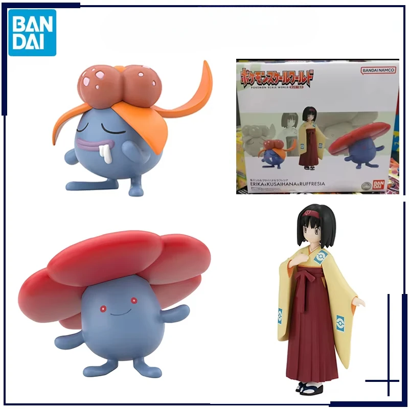 Оригинальная аниме Bandai POKEMON SCALE WORLD Erika Vileplume Gloom Shokugan 1/20, модель игрушки, экшн-фигурки, подарки, коллекционные