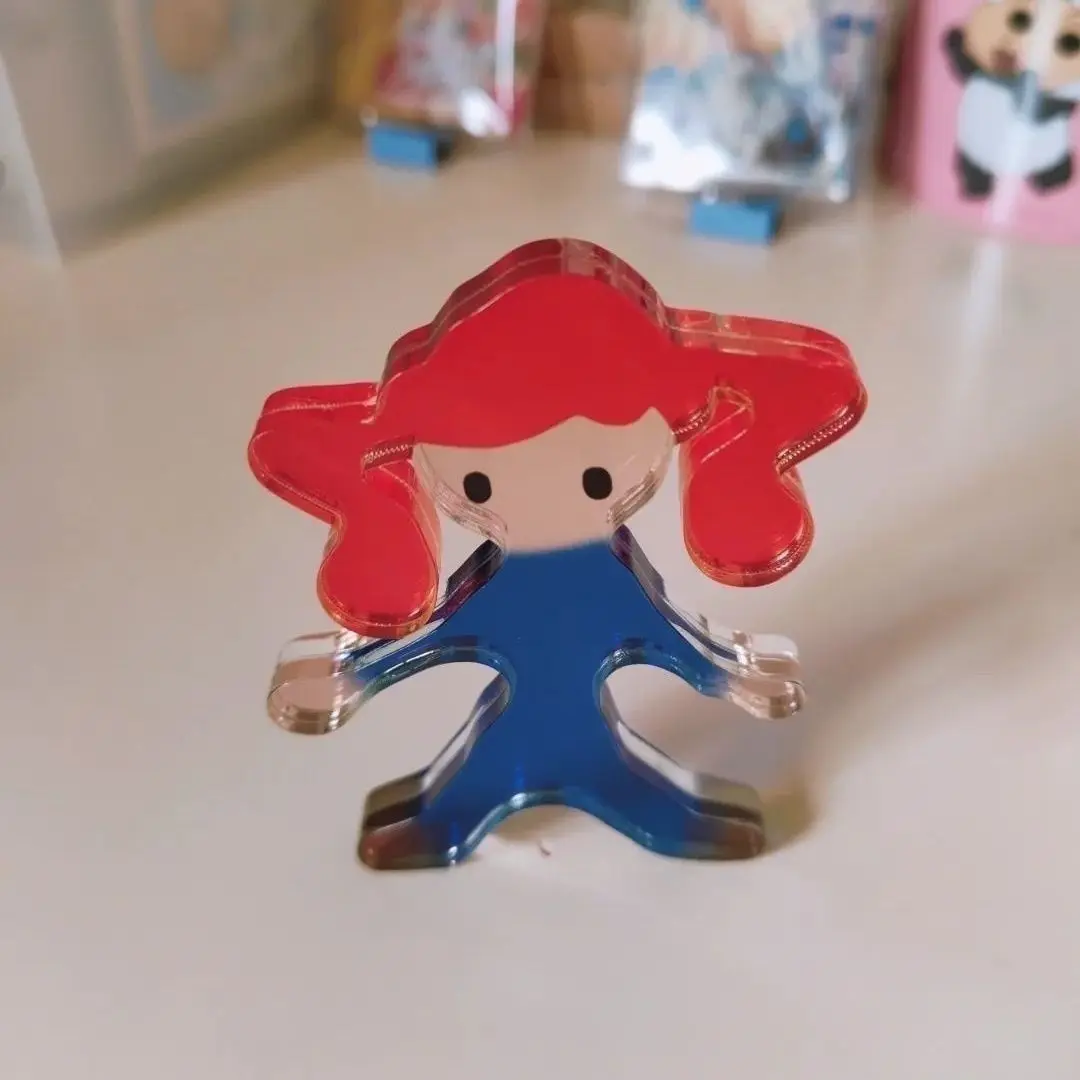Kasane Teto Мини-акриловая подставка Kawaii Standee Аниме Коллекция товаров Симпатичная фигурка Дисплей Аксессуары Настольный декор Украшение комнаты
