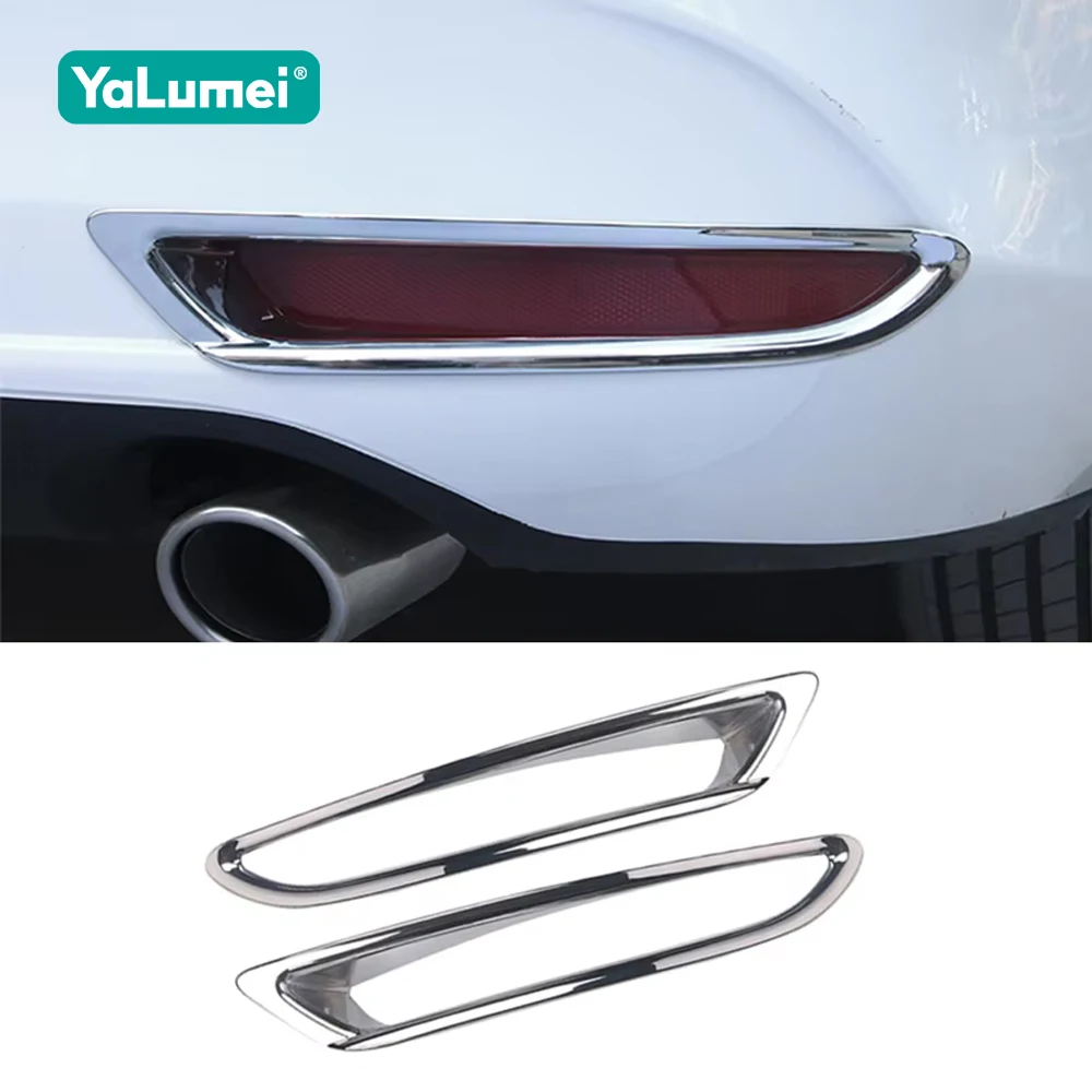 Для Mazda 3 BP Axela 2019-2021 2022 2023 2024 Автомобильный передний/задний задний бампер, противотуманная фара, крышка лампы, накладка, гарнир, молдинг, аксессуары