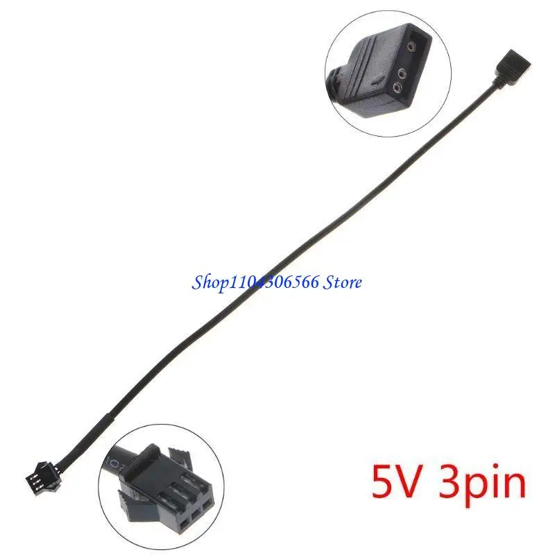 02DD RGB 5V 3PIN до JST 3PIN Вентиляционный интерфейс Женский/мужской адаптерный шнур для удлинительного кабеля удлинения