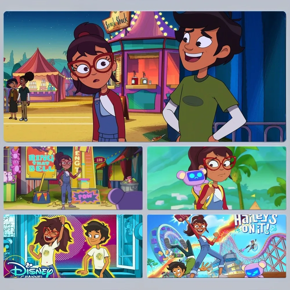 Коврик для мыши Disney Haileys on It 80x30 см XL Lockedge, офисная компьютерная клавиатура, большой коврик для мыши, подушка для ноутбука, нескользящая спальня для девочек
