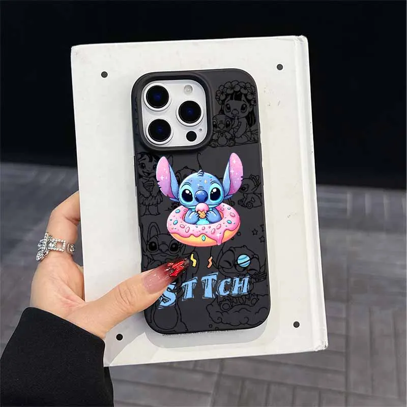 Милый чехол Disney Stitch Dance для Google Pixel 9A 9 8 7A 7 Pro XL с матовыми большими отверстиями, мягкий матовый креативный чехол из ТПУ (art.: 3920d232baf75) - 3920d232baf75