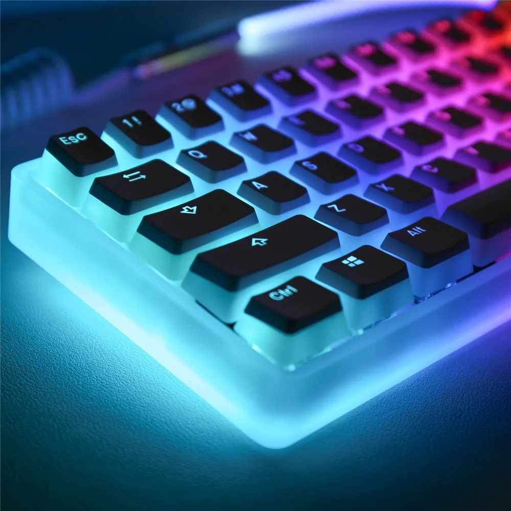 Pudding Keycaps PBT OEM 104 набор ключей с полупрозрачным слоем под заказ Keycaps для Cherry MX RGB ANSI Layout механическая клавиатура