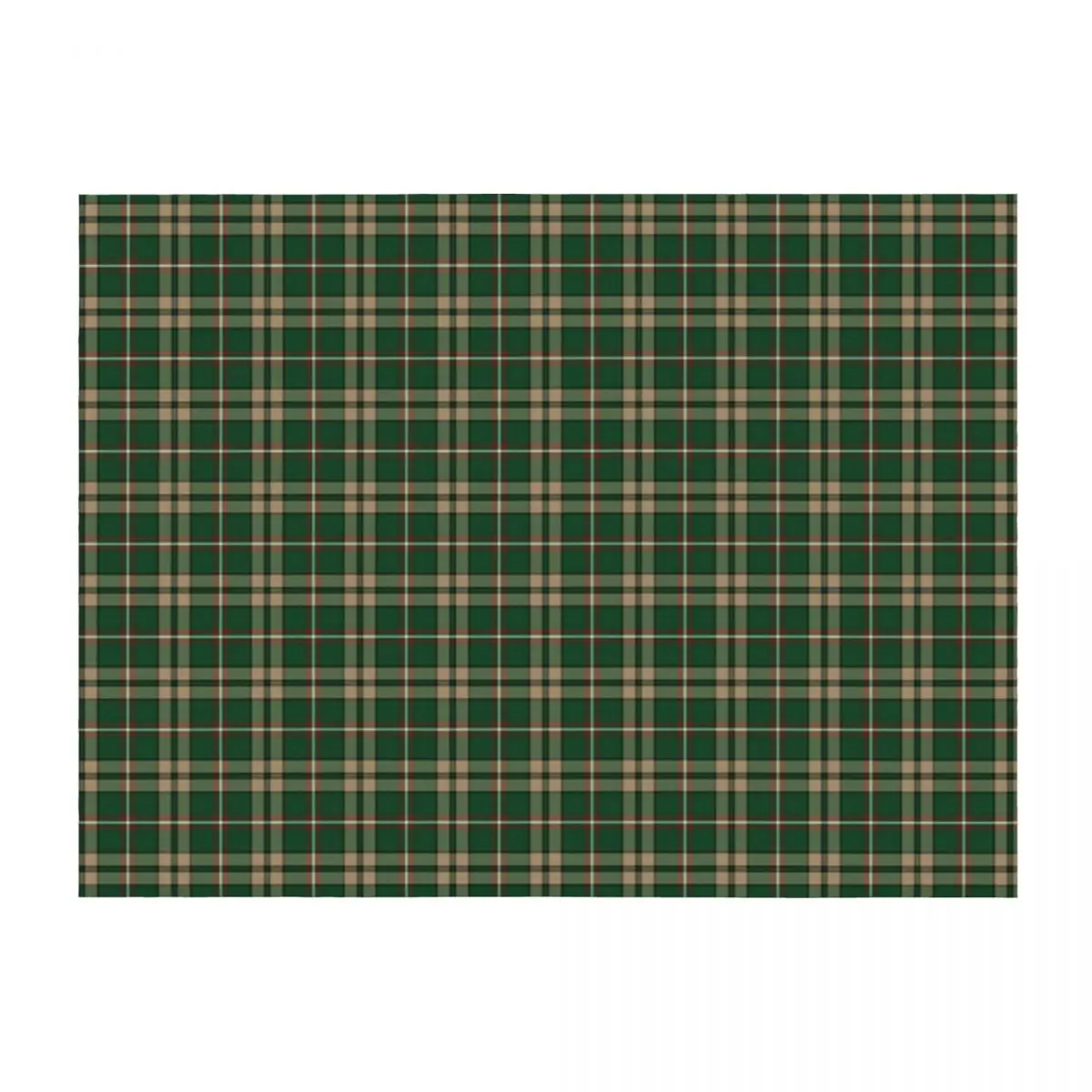 Одеяло в ирландскую клетку O'Neill Tartan Tan and Green, декоративное одеяло для дивана-кровати, одеяло для дивана, свободные одеяла