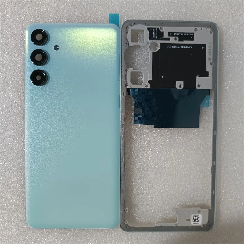Задний корпус M55 для Samsung Galaxy M55 5G M556, средняя рамка + задняя крышка аккумулятора, крышка задней двери с объективом камеры Телефоны и аксессуары