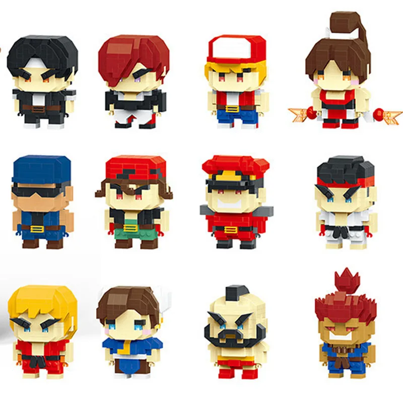 Аниме Lega Street Fighter Fighting Game Экшн-строительные блоки KenMasters Hoshi Ryu ABS Строительные блоки Подарок на день рождения для мальчиков