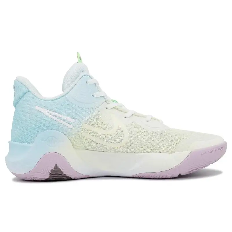 Фото 【Настроить】Nike KD Trey 5 IX винтажные баскетбольные кроссовки унисекс средней высоты желтые/синие кроссовки DJ6922-100 №3