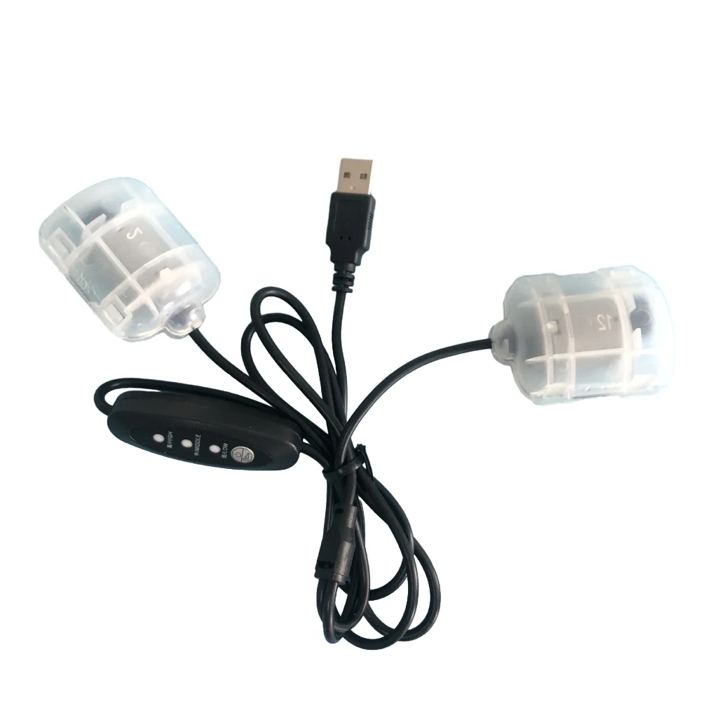 Фото USB-вибратор с двумя двигателями, 5 в пост. Тока, 3 скорости, с кабелем 1,1 м №5
