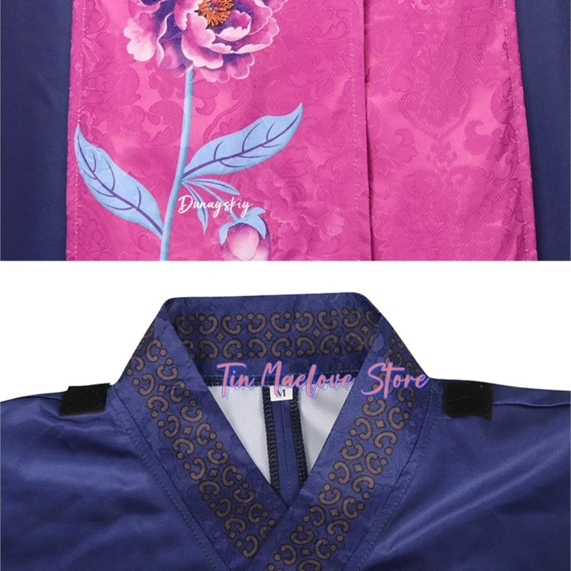 Фото KPop Demon Hunters Ancestor Big Hat Celine Косплейコス Rosen KPop Модный модный наряд для женщин Cospaly コス Rosen HanFu Halloween №5