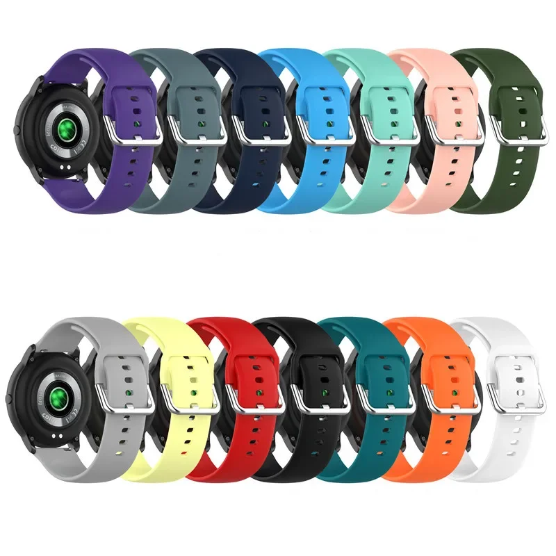 Фото Силиконовый ремешок для часов, ремешки-браслеты для Garmin Vivoactive 3/Vivomove/Vivomove HR/Samsung Gear Sport/Imilab kw66/LG Urbane №3