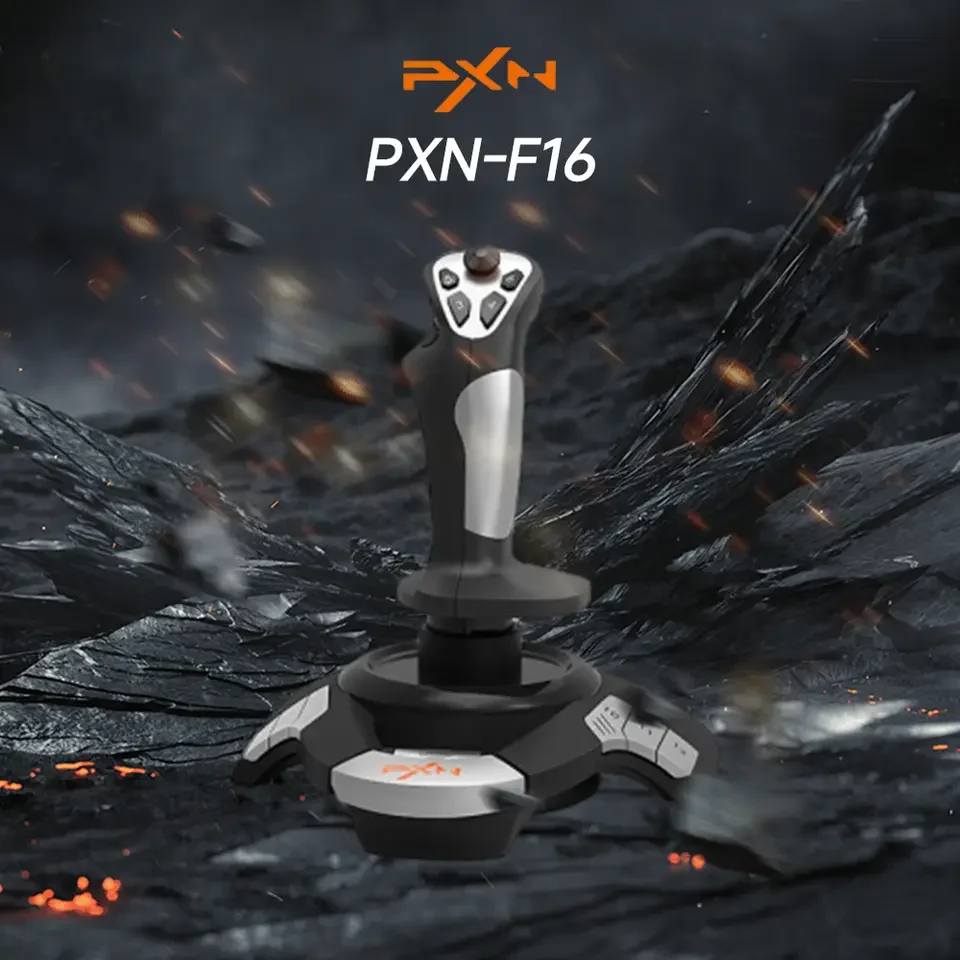 НОВЫЙ джойстик с имитацией полета PXN F16, моделирование конкурса Microsoft, обучение, специальный игровой контроллер самолета для ПК