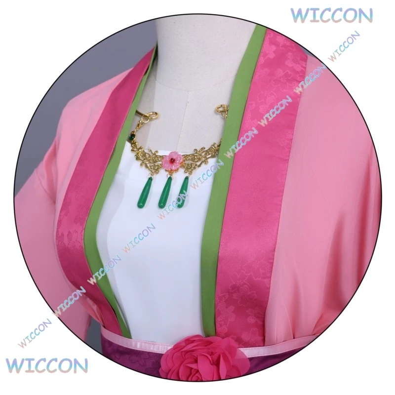 ‌ ‌ ‌ ‌ ‌ ‌ ‌ ‌ Китайский костюм Hanfu Maomao для косплея, розовое платье, парик, серьги, ожерелье для девочек, элегантный Хэллоуин, аниме, дневники аптекаря ‌ (art.: 3920d0a9078ba) - 3920d0a9078ba