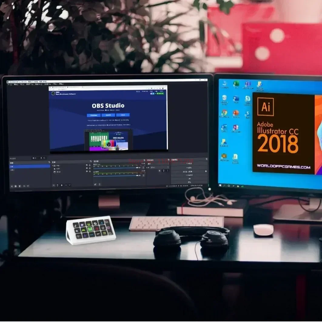 Фото Streamdeck 15 клавиш визуальная клавиатура ЖК-кнопка пользовательская Кнопка Создание живого контента контроллер для Windows/Macos/Android/Ios подарки №3