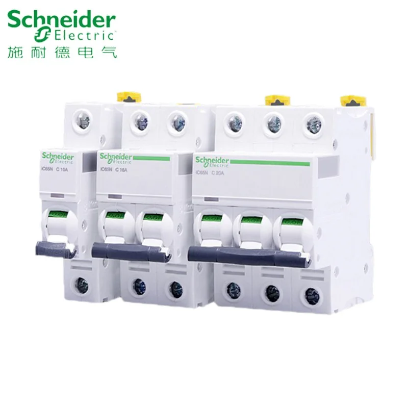 Фото Миниатюрный автоматический выключатель Schneider Electric IC65N серии Acti9 A9F18 IC65N Тип C 1P 2P 3P 4P C10A 16A 20A 25A 32A 40A 50A 63A №5