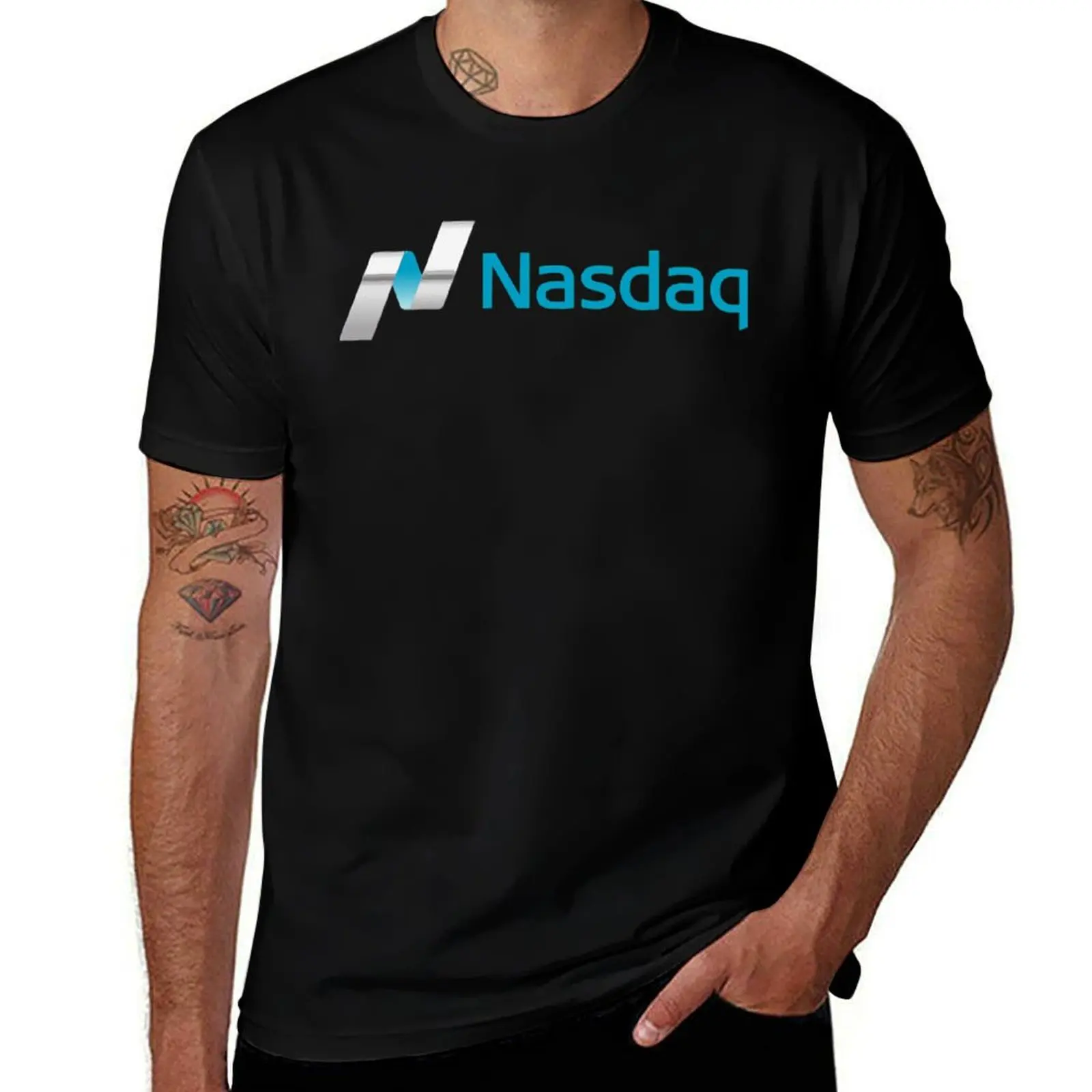 Футболка Nasdaq Stock For Fans, баскетбольные футболки с рисунком, большие размеры для любителей спорта, мужские высокие футболки