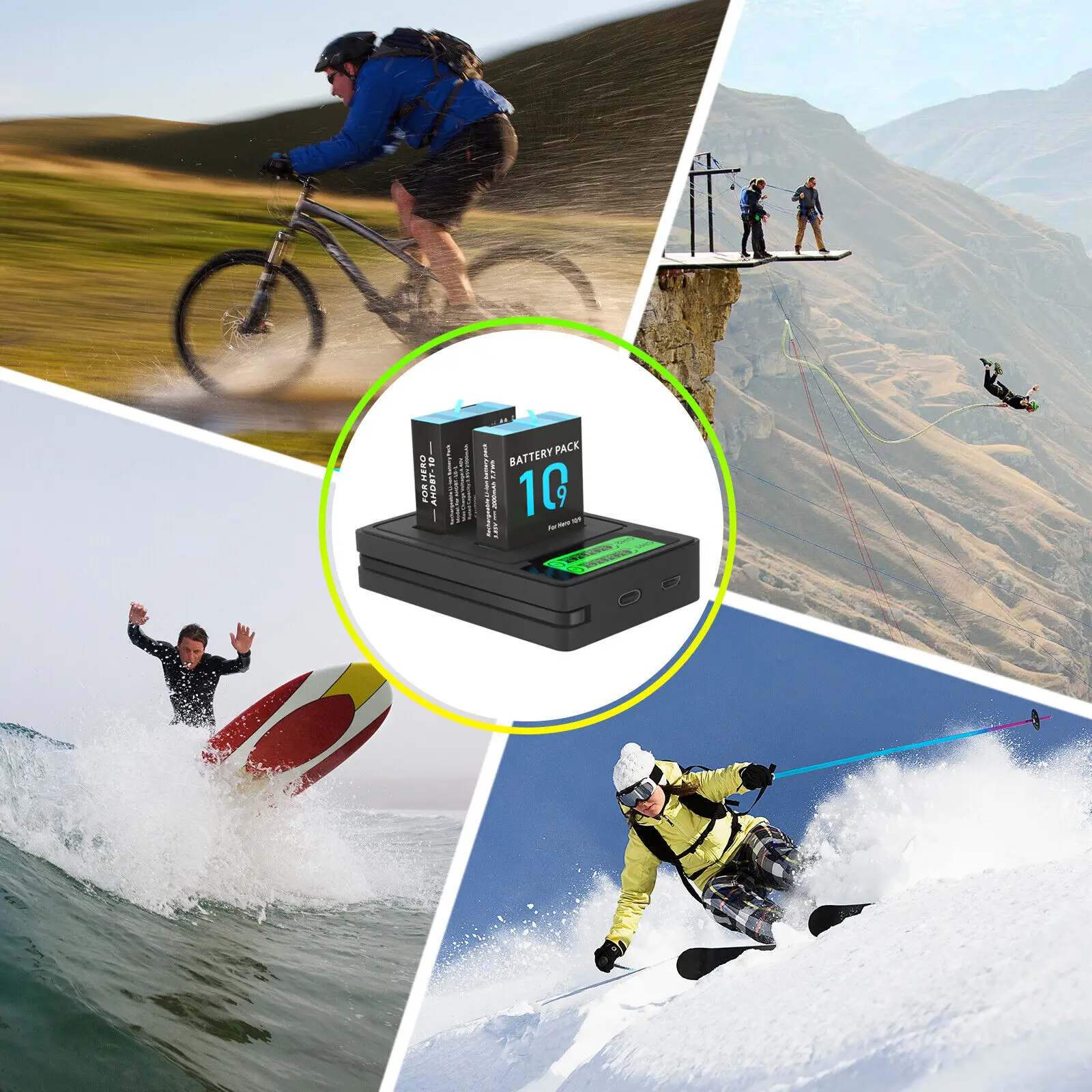 Фото Для GoPro Hero 11 аккумулятор 2000 мАч аккумуляторная батарея для GoPro Hero 9 Hero10 Hero11 аксессуары для камеры №5