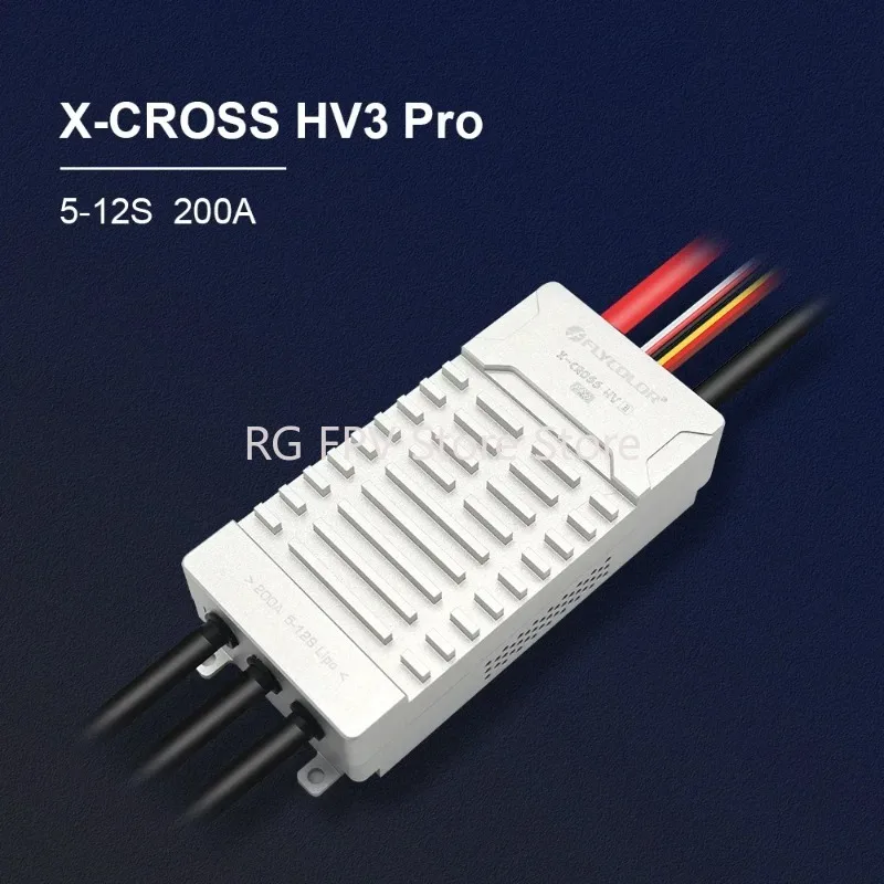 Flycolor X-CROSS HV 3 PRO 80A 200A ESC 5-12S BLHeli-32 Dshot Proshot 64 МГц ARM 32-битный контроллер скорости для гоночного дрона RC FPV