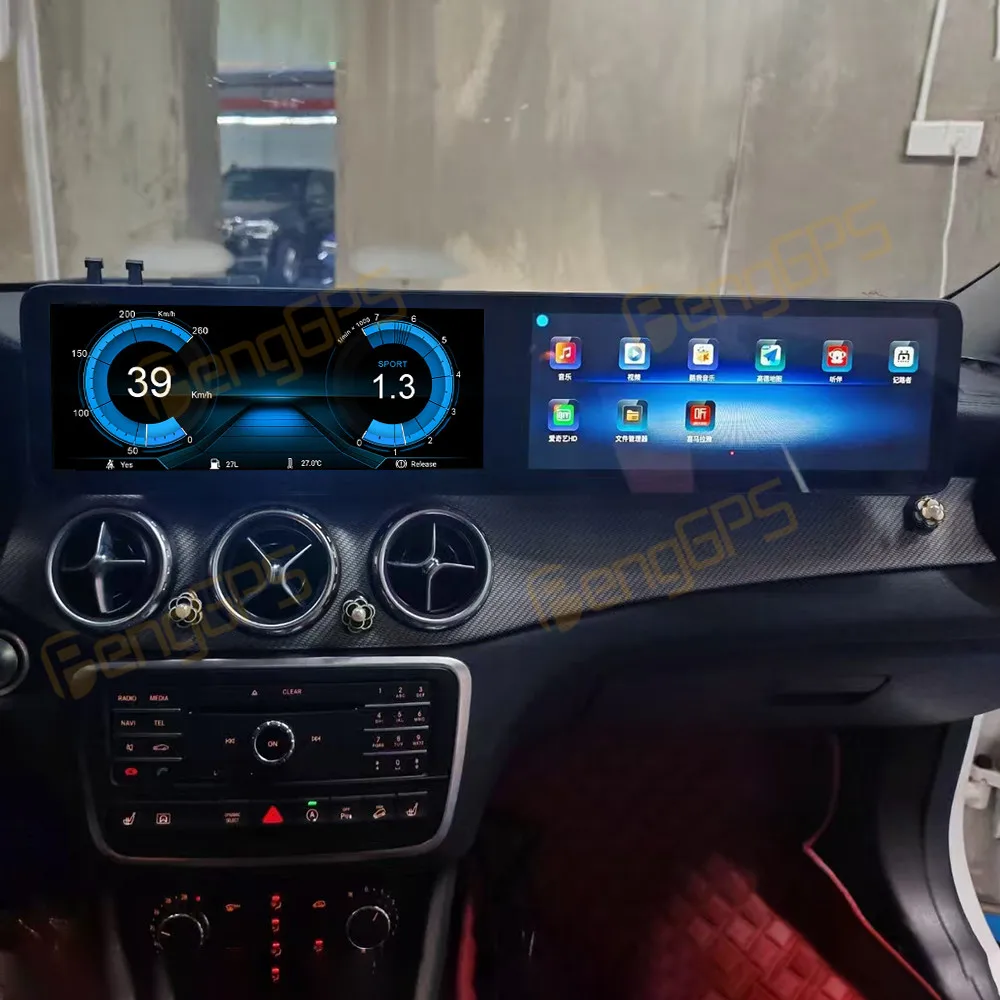 Для Mercedes-Benz GLAA-ClassCLA NTG 4,55,0 2013-2018 12,3-дюймовый автомобильный радиоприемник с двумя экранами, GPS-навигация, мультимедийный видеоплеер (art.: 3920cc7f6beb6) - 3920cc7f6beb6