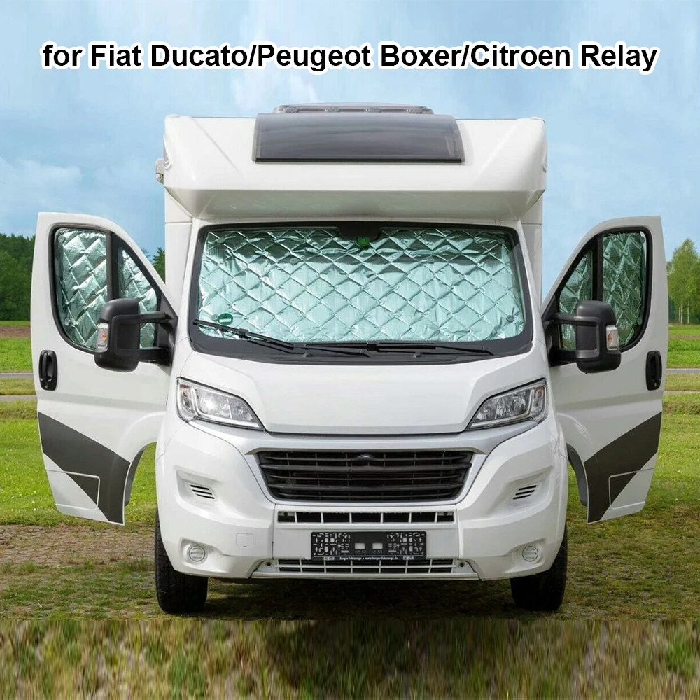 Автомобильный солнцезащитный козырек для Fiat Ducato/Peugeot Boxer/Citroen, реле, солнцезащитные козырьки на лобовое стекло автомобиля, 7-слойный чехол, водонепроницаемая защита от ультрафиолета