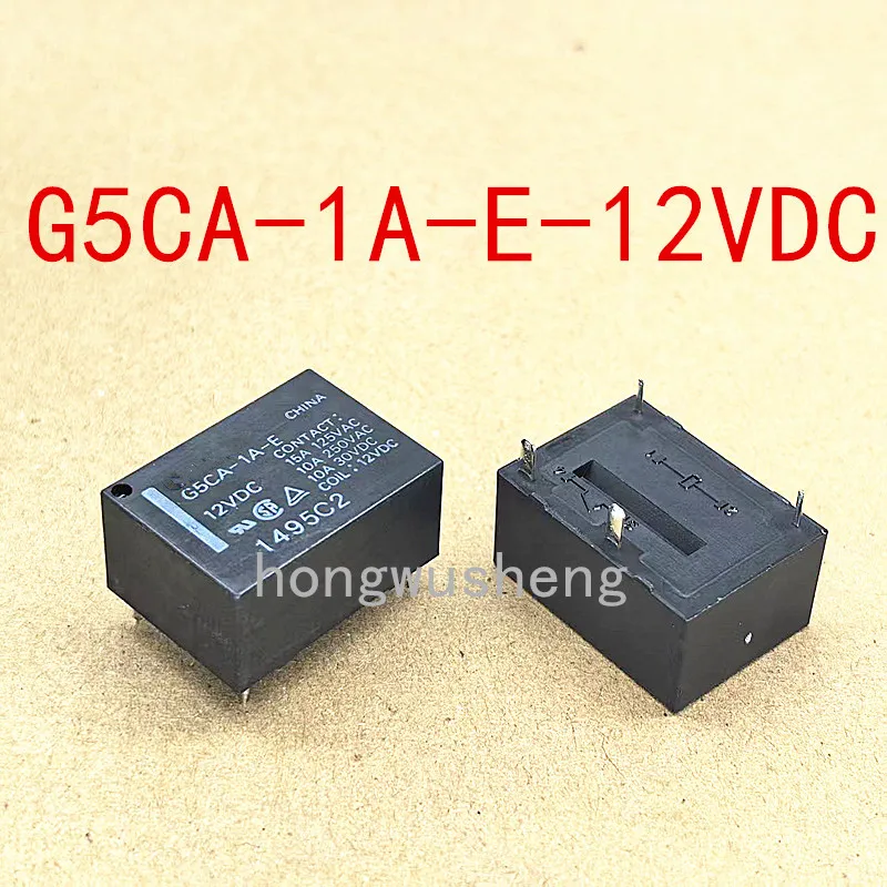 100% новое 2 шт. реле G5CA-1A-E-12VDC 15A 4 контакта