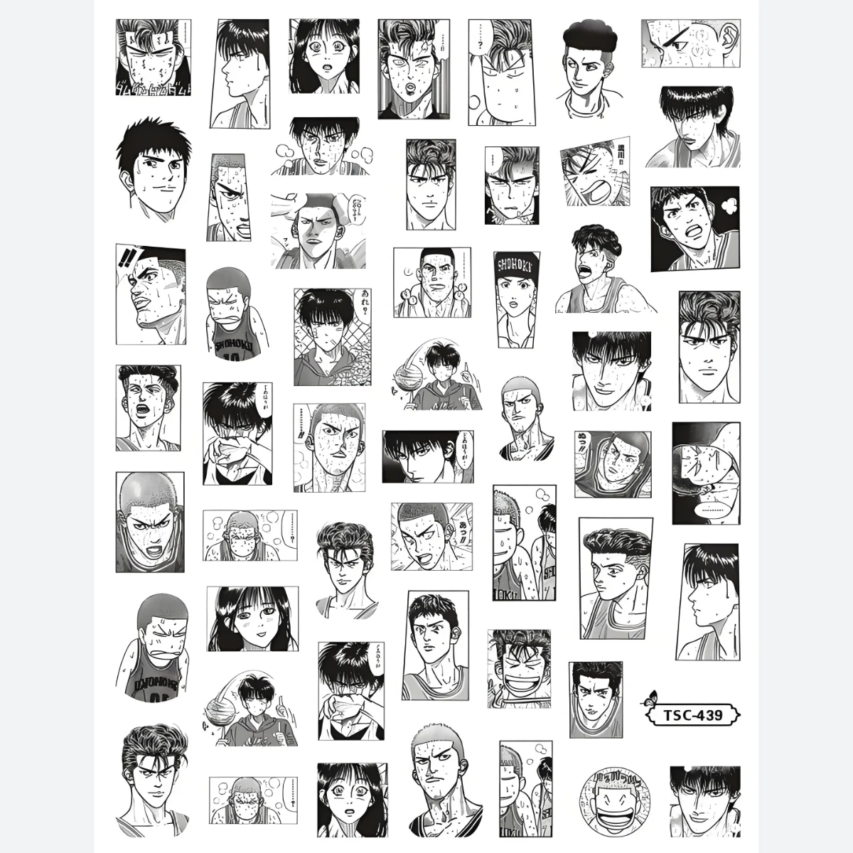 Фото TSC-440 SLAM DUNK Sakuragi Hanamichi 3D наклейки для дизайна ногтей для DIY модные ногти №4