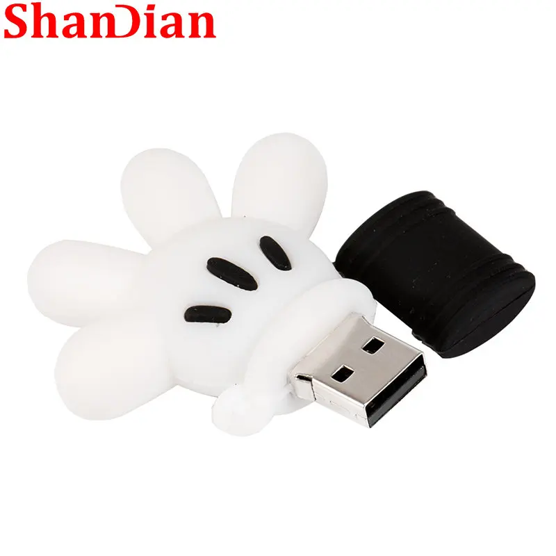Фото USB-флеш-накопитель в виде лапы мыши, 2,0 дюйма, 64 ГБ, 16 ГБ №5