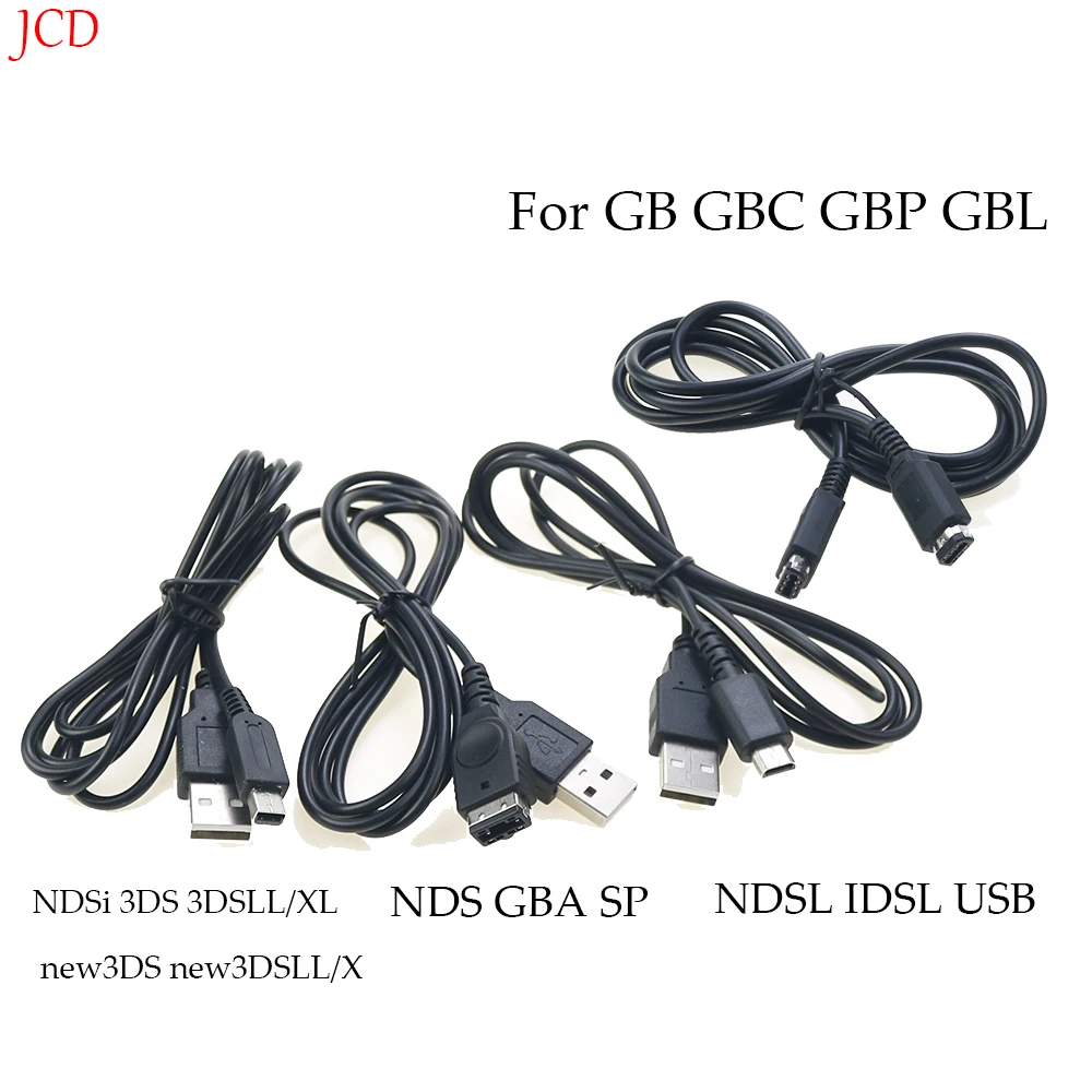 1 шт. черный 1 м USB-кабель для зарядного устройства для Nintendo Game Cube для NGS GS 2DS NDSi 3DS 3dsll/XL new3DS new3DSLL/XL GBA SP NDS кабель