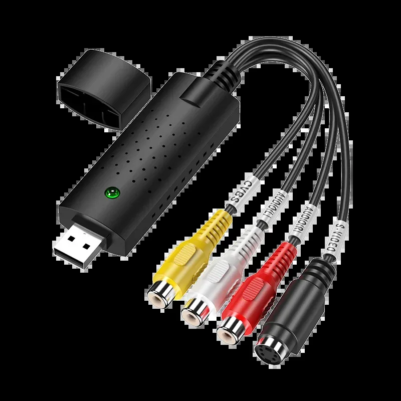 Конвертер USB 2.0 VHS в DVD, аналоговое видео в цифровой формат аудио DVD VHS, карта захвата, качественный адаптер для ПК (art.: 3920d1aa280a3) - 3920d1aa280a3