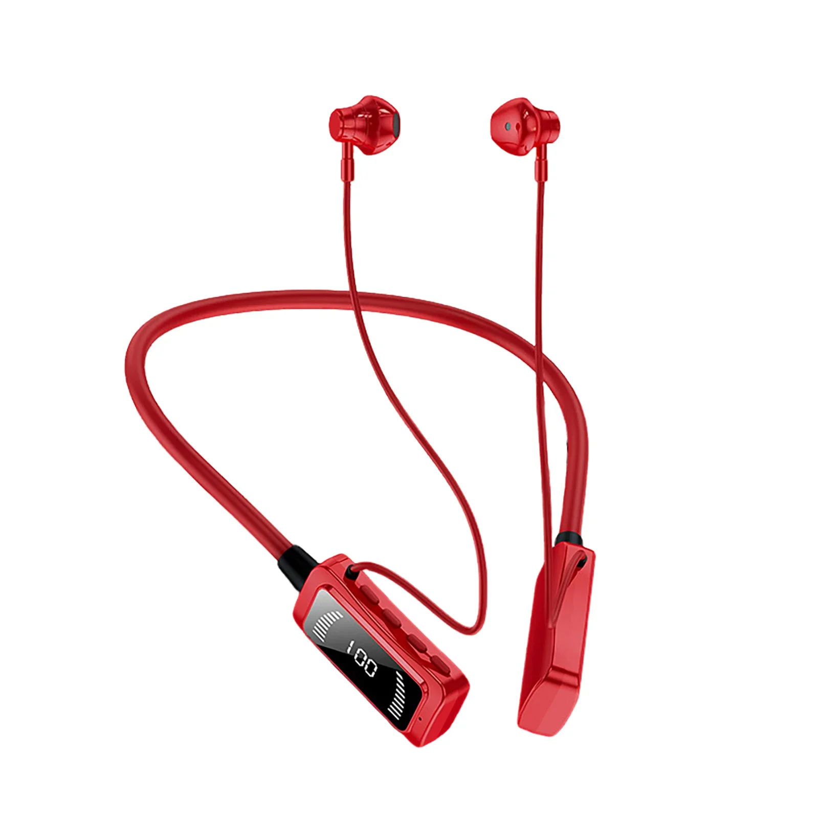 Фото Беспроводные Bluetooth 5,3 наушники KG06, Спортивная Шейная стереогарнитура, гарнитура для свободных рук, наушники для смартфонов №2