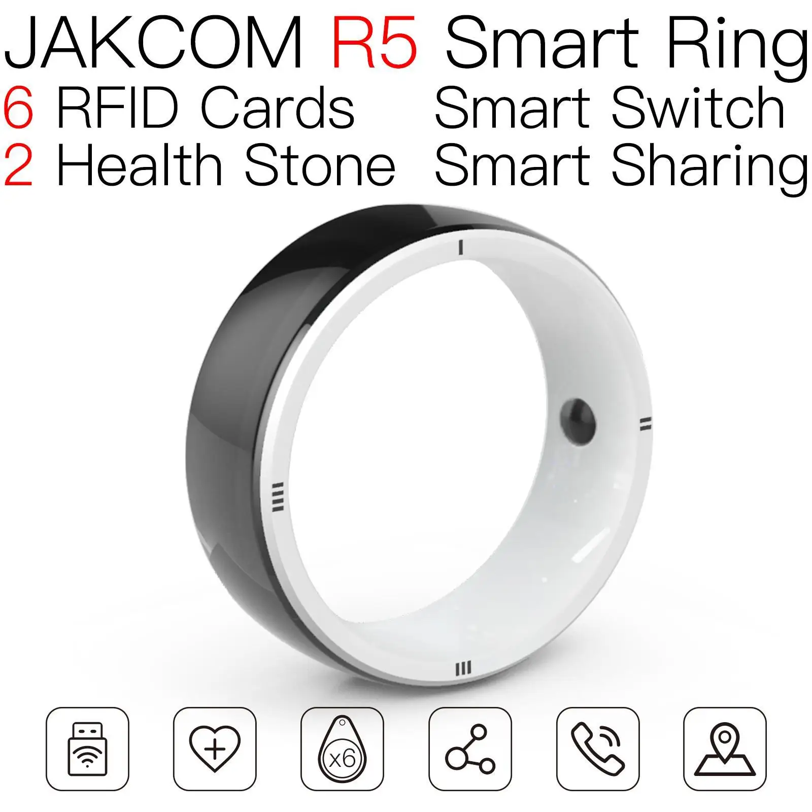 Умное кольцо JAKCOM R5, красивое, чем 10 dip, регулируемая Радиочастотная Идентификация, система сигнализации, партия, тонкий 50 чип, 125 кГц, 13 мм, с возможностью записи, lector sdk