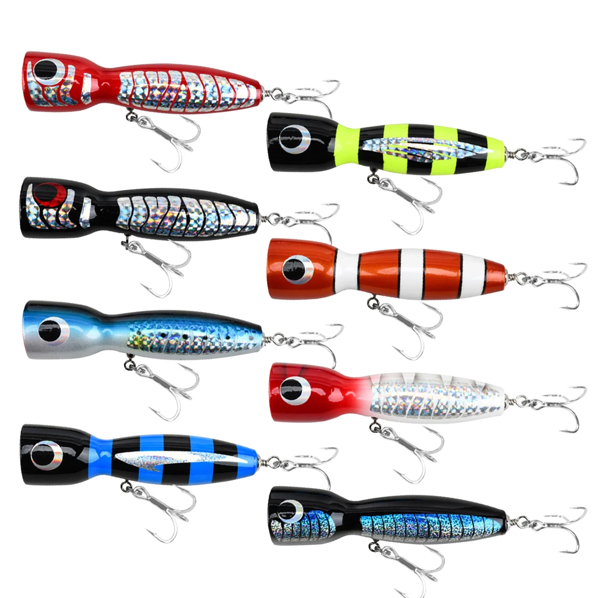 Фото 19 см 120 г деревянная приманка для троллинга GT Topwater Surface Popper Stickbait для морской глубоководной тунца, лодка, рыболовные приманки, снасти, приманка для плавания №2