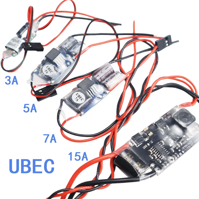 RC FPV UBEC BEC 5V 3A 5A 7A 15A 5V/3A/5A/7A/15A Самый низкий RF шум BEC Полная защита от помех Импульсный регулятор Запчасти DIY