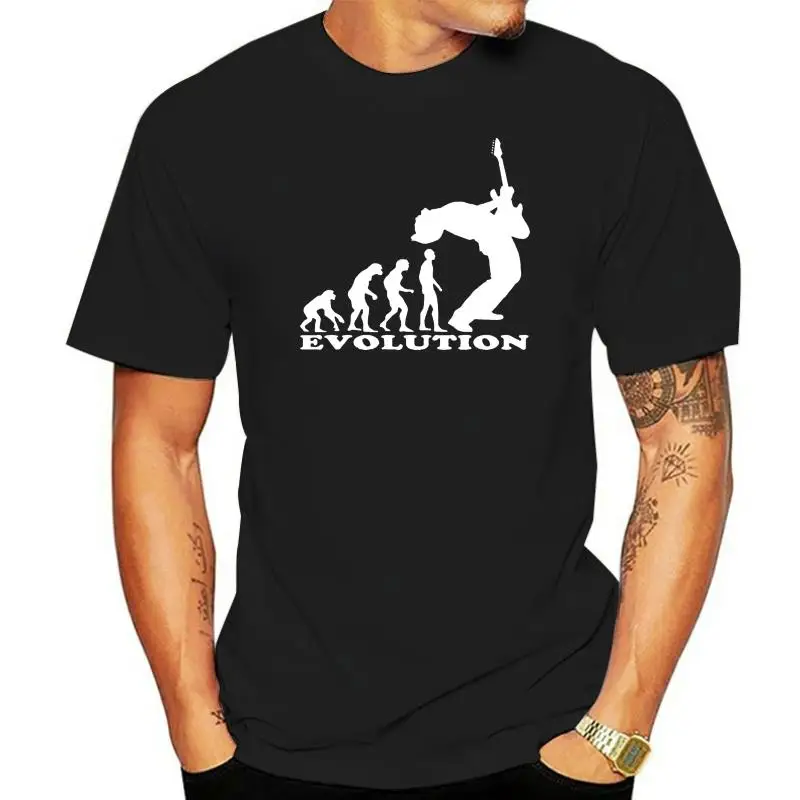 Evolution Of Rock Music Guitar Bass Drums Heavy Metal New Mens Black T Shirt Tee Tshirt Tee Shirt