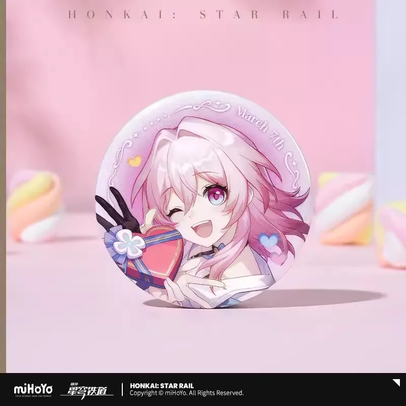 Фото Предварительная продажа miHoYo официальный Honkai Star Rail Cosmic Candy House серия жестяной значок DanHeng YinZhi 7 марта JingYuan Косплей №4