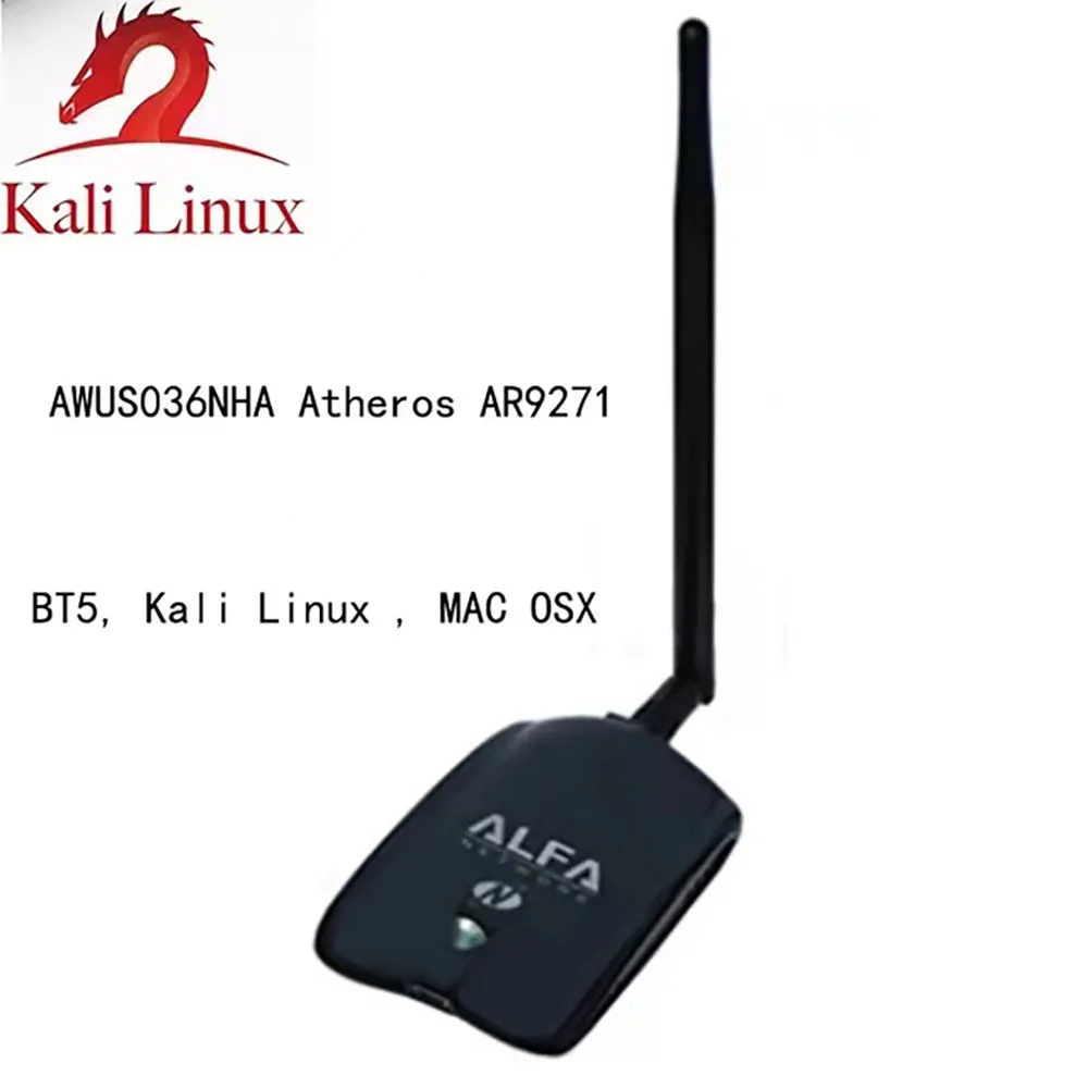 Адаптер Wi-Fi ALFA AWUS036NHA AR9271, 802.11b/G/N для BT5 (BackTrack 5), Kali Linux, Aircrack-NG, UBUNTU