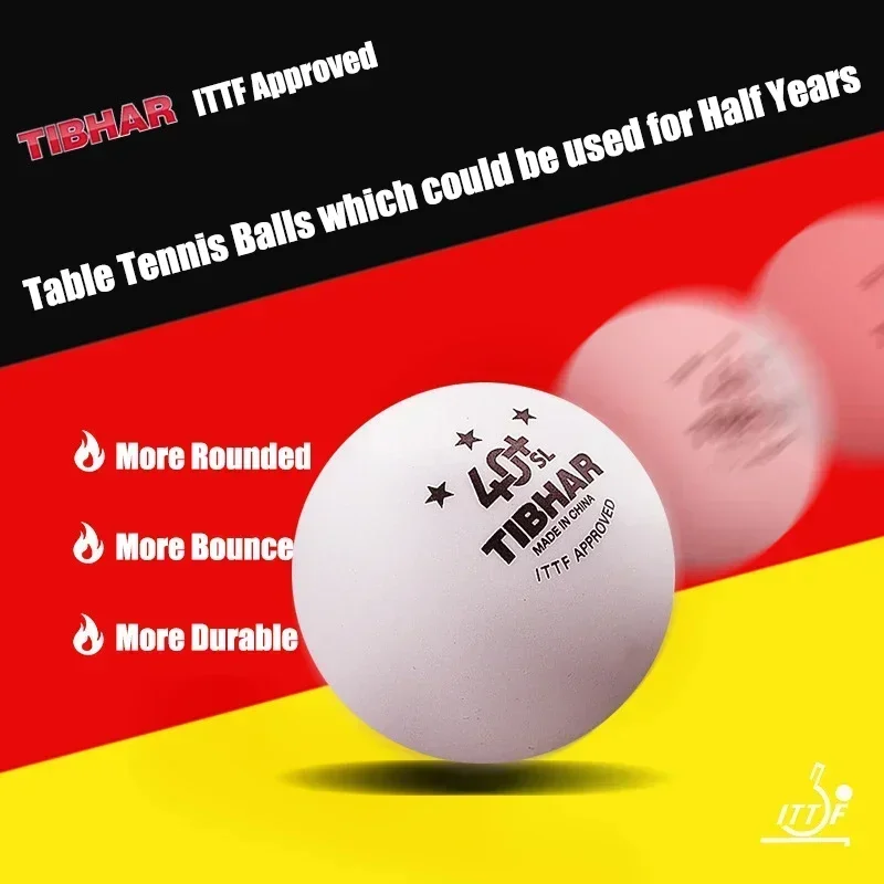 TIBHAR 3-звездочный бесшовный мяч для настольного тенниса 40 + Новый ABS ITTF аутентификация профессиональные мячи для пинг-понга для тренировочных соревнований