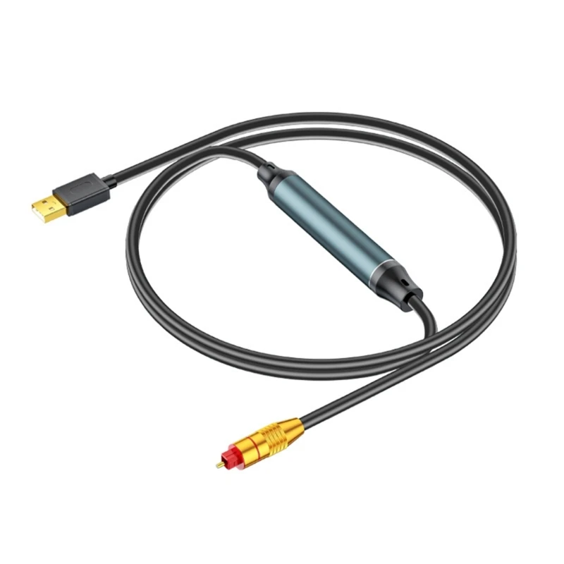 USB-оптические аналоговые преобразователи Цифровой оптический адаптер SPDIF в аналоговый стереозвук Оптический кабель для HDTV