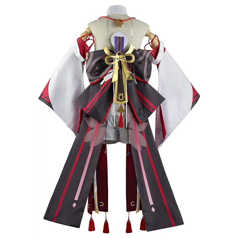 Фото Genshin Impact Косплей Костюм Yae Miko Косплей Костюм симпатичный стиль Одежда для Хэллоуина карнавала вечеринки №3