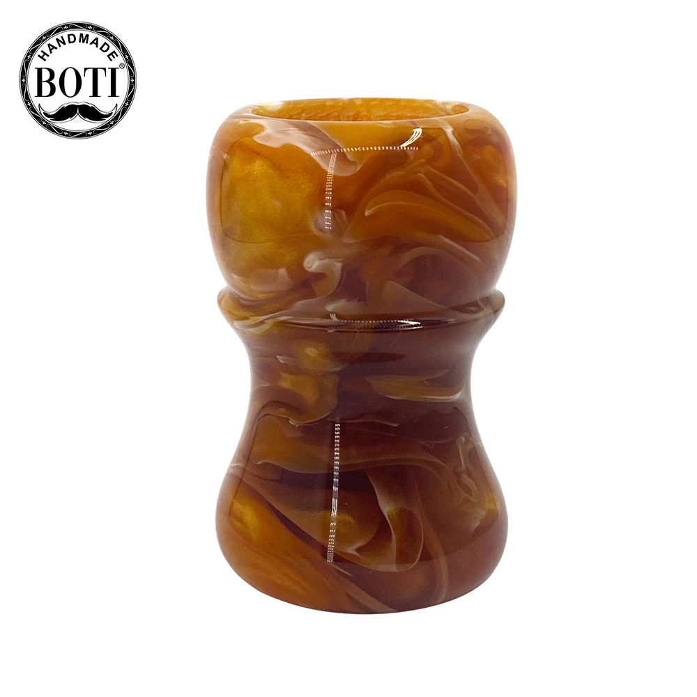 Щетка для бритья Boti, ручка Янтарная Rhyme, инструмент для бритья, инструмент для бороды, утреннее мужское влажное Бритье