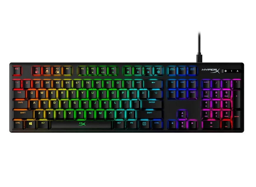 Фото Новая Механическая игровая клавиатура HyperX из сплава, полноразмерная RGB подсветка для ПК №2