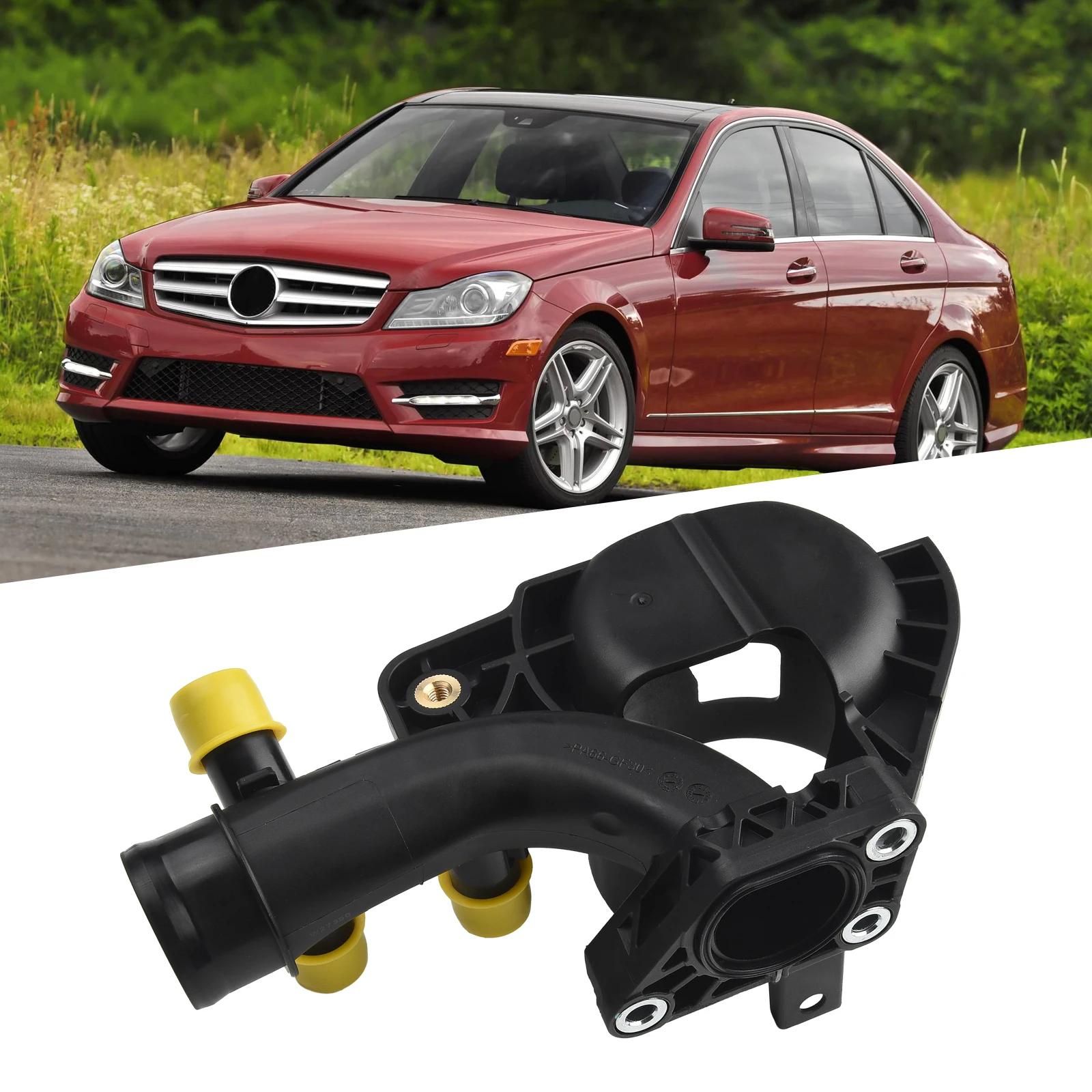 1 * корпус топливного фильтра для водяного отверстия для Mercedes-Benz- E-Class C-Class 6512006000 #6512000456 #, легкий, антикоррозийный, Colorfast