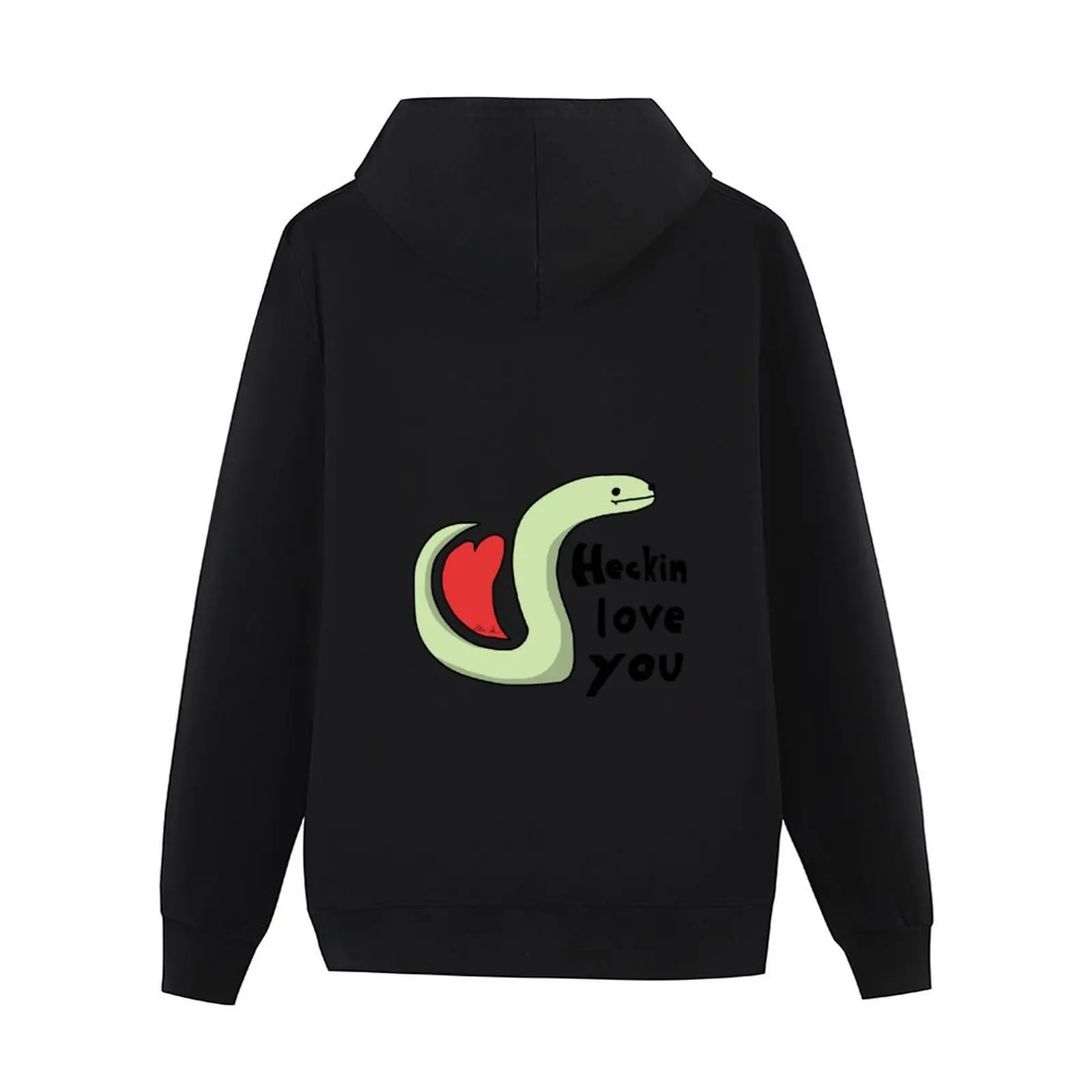 Фото Heckin Love You-Tiny Snek Comics Толстовка с капюшоном в корейском стиле, одежда для мужчин, мужское пальто, толстовка с капюшоном для мужчин №3
