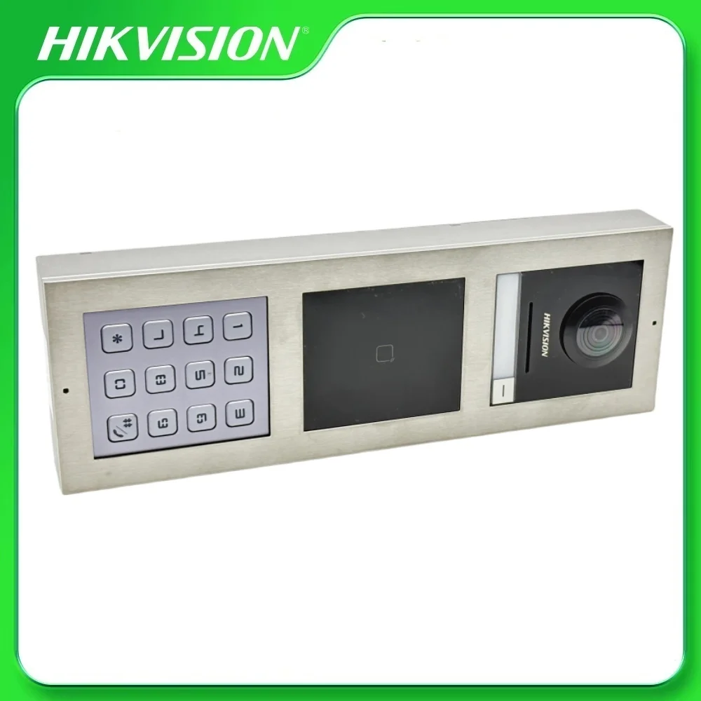 Фото Модульный набор Hikvision KD8 Series Pro DS-KD8003-IME1(B) + DS-KD-M + дверная станция DS-KD-KP + кронштейны видеодомофона DS-KD-ACW3/S №4